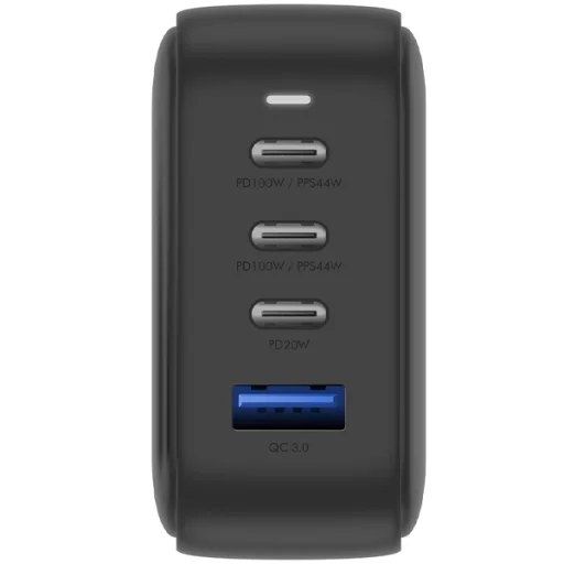 ENERGEA Fali Töltő 1xUSB+3xUSB-CPD-PPS-QC 3.0 100W 3C1A fekete US+EU Travelite GAN100 - 5