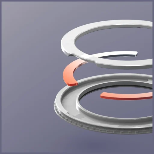 Samsung Galaxy Z Fold7 Araree Nukin 360 S MagSafe Qi2 Kihajtható állvány tok átlátszó - 3