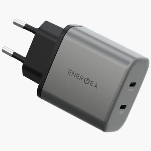 Energea Ampcharge GaN45 2xUSB-C PD/PPS/QC3.0 45W hálózati töltő - szürke - 2