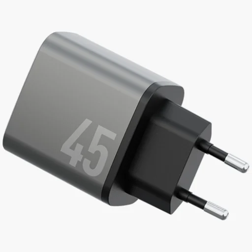 Energea Ampcharge GaN45 2xUSB-C PD/PPS/QC3.0 45W hálózati töltő - szürke - 3