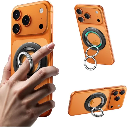 iPhone ESR Magnetic 360 Halolock Magsafe Telefon Gyűrű Fekete - 1