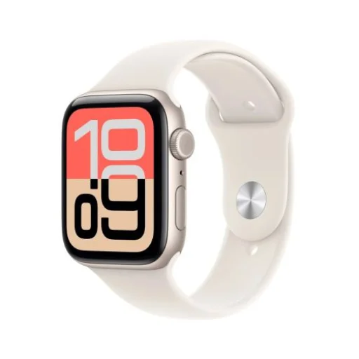 Apple Watch SE 3 (2025) GPS 40mm Csillagfény Alumínium Tok, Csillagfény Sport Szíj S/M EU MEH34 - 1
