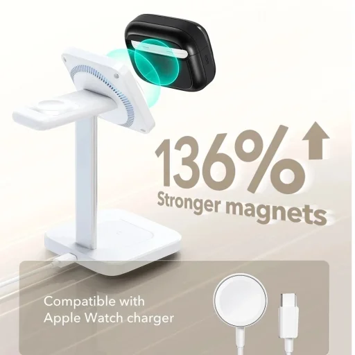 Apple AirPods Pro 3 Titánium ESR Pulse Magnetic FlickLock tok - 3