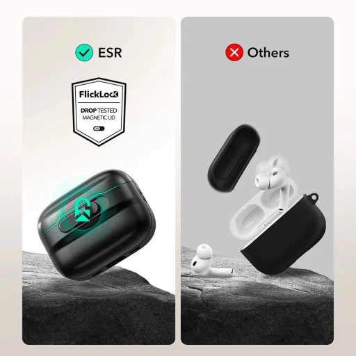  Apple AirPods Pro 3 ESR - Pulse Magnetic FlickLock - Sötétkék tok - 5