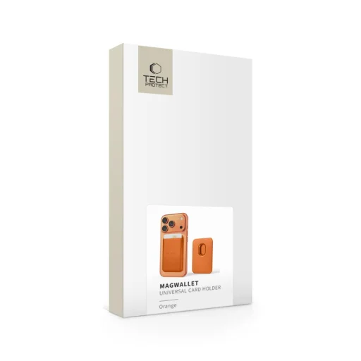 Magsafe Universal mágneses kártyatartó Narancssárga TECH-PROTECT - 5