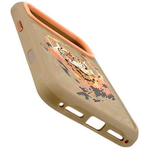 Nimmy Tiger MagSafe tok iPhone 17 Pro Max - világos barna tok - 5