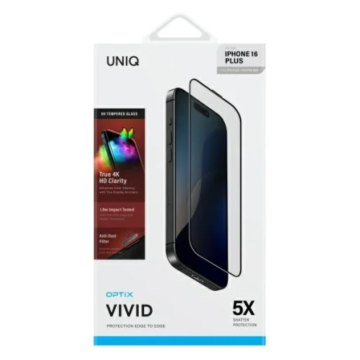 iPhone 14 Pro Max 6.7" UNIQ Optix Vivid átlátszó edzett üvegfólia applikátorral üvegfólia - 2