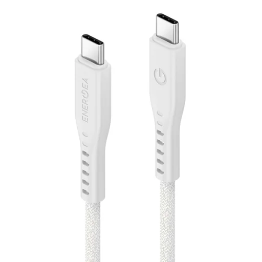 ENERGEA Flow USB-C - USB-C kábel 1.5m Fehér 240W 5A PD Gyors Töltés - 2