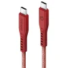 ENERGEA Flow USB-C - USB-C Kábel 1,5m Piros 240W 5A PD Gyors Töltés thumbnail