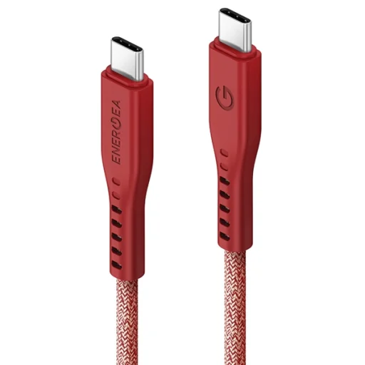 ENERGEA Flow USB-C - USB-C Kábel 1,5m Piros 240W 5A PD Gyors Töltés - 2