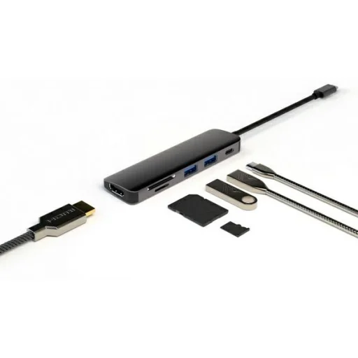 4smarts HUB 6 az 1-ben DeX Funkció 2xUSB-A 3.0/USB-C/HDMI/SD/MicroSD szürke 468782 - 1