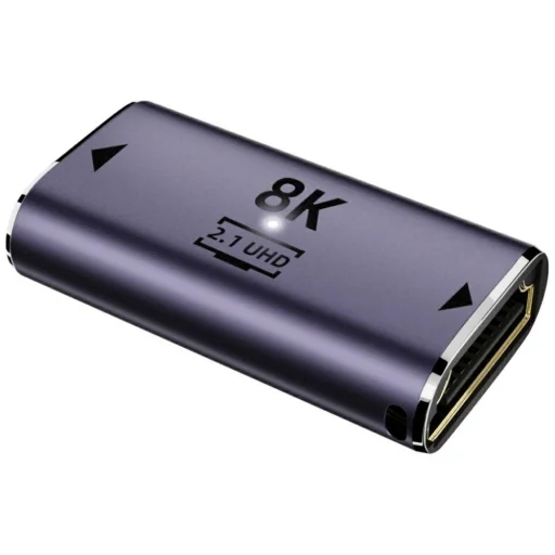 HDMI adapter készlet 4smarts 8K 4 db – felfelé, lefelé, oldalra, kábel összekapcsoló csatlakozó, szürke - 5