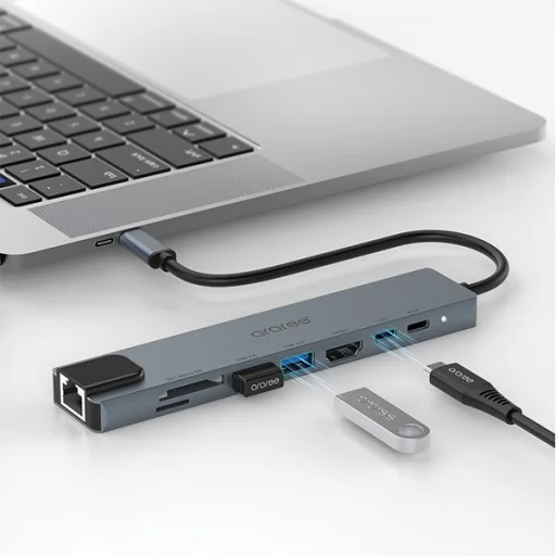 Araree Multi Hub 8w1 AM81 fekete AR60-01379A - 3