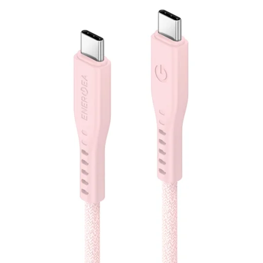 USB-C - USB-C kábel Energea Flow 1.5m Rózsaszín 240W 5A PD Gyors Töltés - 2