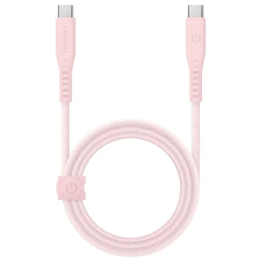 USB-C - USB-C kábel Energea Flow 1.5m Rózsaszín 240W 5A PD Gyors Töltés - 1