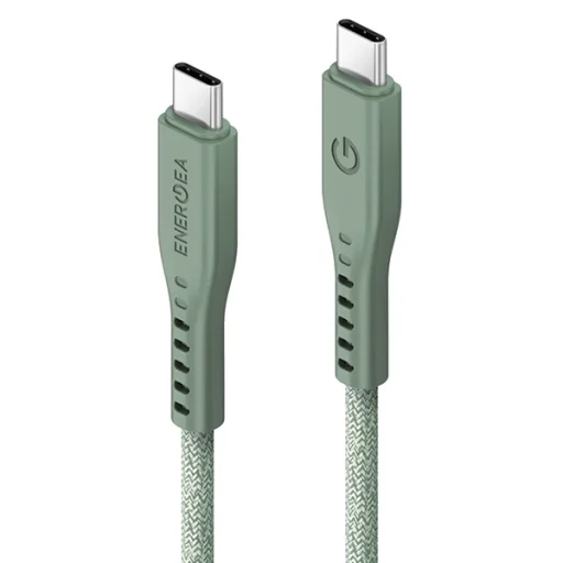 ENERGEA Flow USB-C - USB-C kábel 1.5m Zöld 240W 5A PD Gyors Töltés - 2