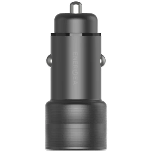 ENERGEA autós töltő 1xUSB+1xUSB-C PD-QC3.0 38W pisztolyacél Alu Drive PD20+ - 2