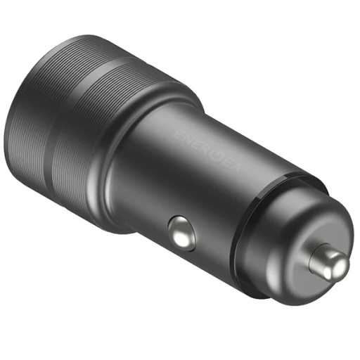 ENERGEA autós töltő 1xUSB+1xUSB-C PD-QC3.0 38W pisztolyacél Alu Drive PD20+ - 3