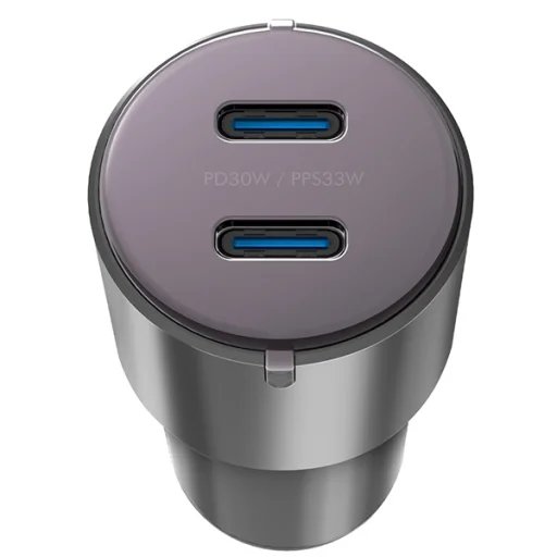 ENERGEA Alu Drive D60 2xUSB-C PD-PPS 66W acél autós töltő - 3