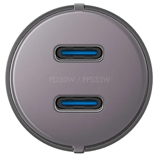 ENERGEA Alu Drive D60 2xUSB-C PD-PPS 66W acél autós töltő - 4