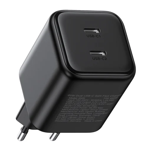 UGREEN X526 USB-C 45W Kettős Töltő (fekete) - 1