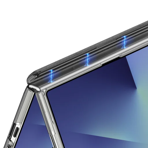 Dux Ducis Stex tok Samsung Galaxy Z Fold 7 tok 360°-os állvánnyal - Fekete - 10