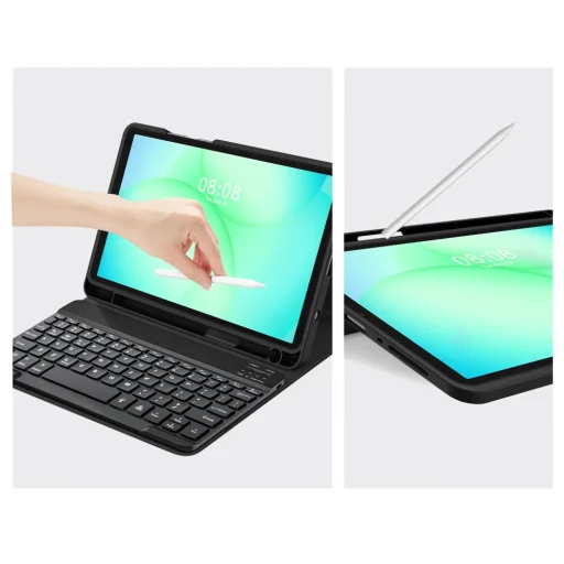 Samsung Galaxy Tab A9 8.7 X110/X115/X133/X135 tok Tech-protect Sc Pen + Keyboard fekete - 9