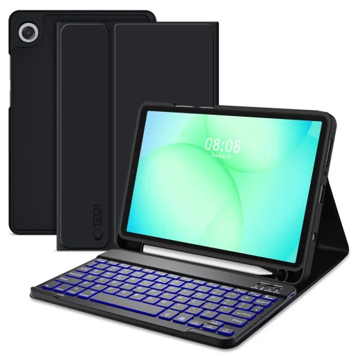 Samsung Galaxy Tab A9 8.7 X110/X115/X133/X135 tok Tech-protect Sc Pen + Keyboard fekete - 1