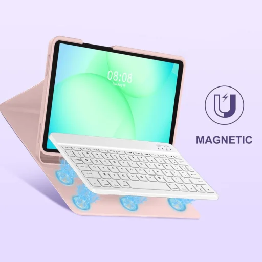 Samsung Galaxy Tab A9/A11 8.7 X110/X115/X133/X135 rózsaszín tok - 5