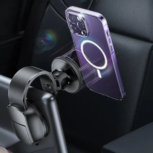 Yesido C176 Mágneses autós tartó műszerfalra - Fekete - 4