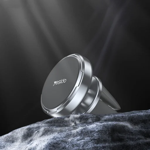 Mini Autós Tartó Yesido C214 - Mágneses, Légbefúvóba szerelhető, Szabad forgás, Cinkötvözet, Csúszásmentes, Univerzális - Fekete - 3