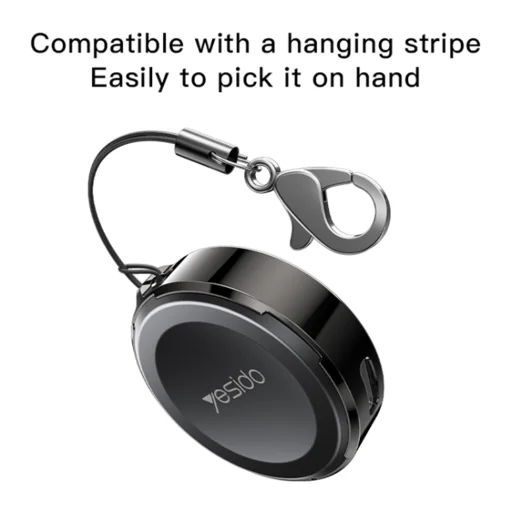 Apple Watch Yesido - Wireless Charger (DS18) - Hordozható, Cinkötvözet, 2.5W - Fekete - 4