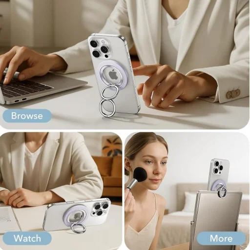 iPhone 15 Pro Max Lila Esr Magnetic 360 Halolock Magsafe Phone Ring - 2