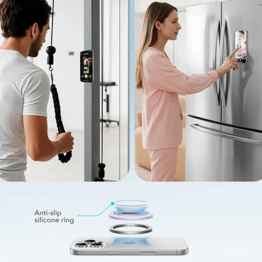 iPhone 15 Pro Max Lila Esr Magnetic 360 Halolock Magsafe Phone Ring - 4