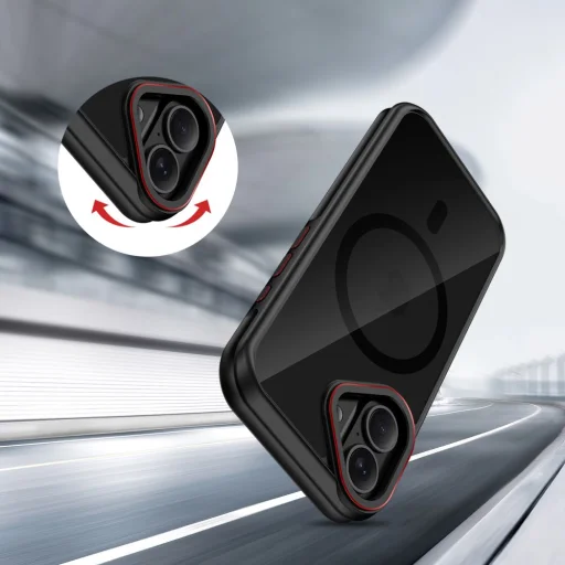 iPhone 17 Tech-Protect MagHybrid Magsafe Fekete/Piros tok - 6