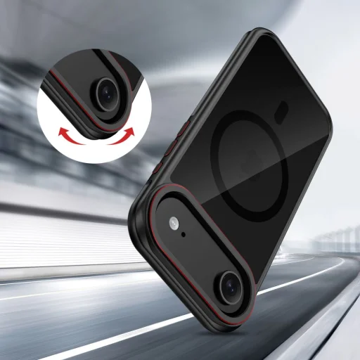 iPhone 17 Air Tech-protect Maghybrid Magsafe tok Fekete/Piros - 6