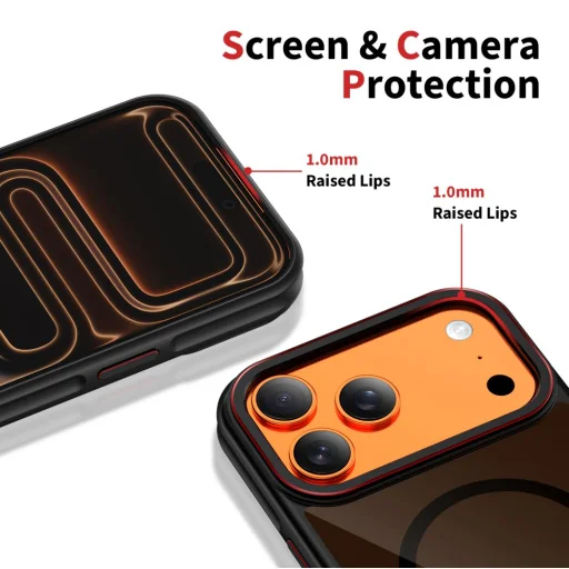 iPhone 17 Pro Tech-protect Maghybrid Magsafe tok Fekete/piros - 4