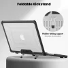 Macbook Pro 14 M1 / M2 / M3 / M4 / M5 2021-2025 tok Tech-protect Smartshell Pro fekete/átlátszó thumbnail