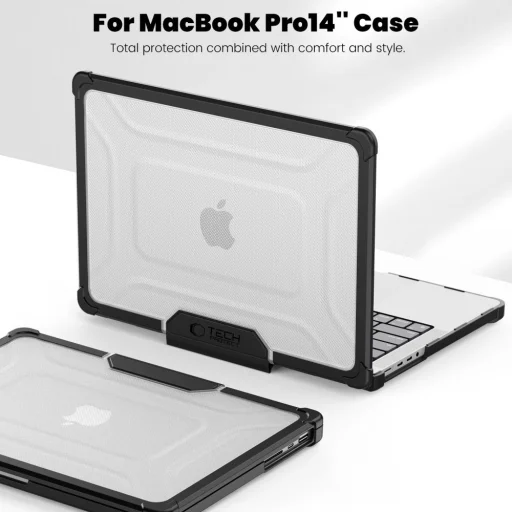 Macbook Pro 14 M1 / M2 / M3 / M4 / M5 2021-2025 tok Tech-protect Smartshell Pro fekete/átlátszó - 5