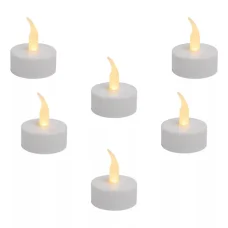 Home CD 6/WH LED-es teamécses, narancssárga LED, 6 db