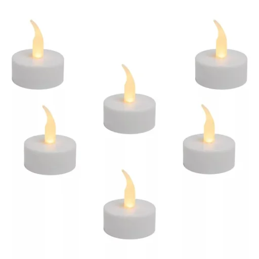 Home CD 6/WH LED-es teamécses, narancssárga LED, 6 db - 1