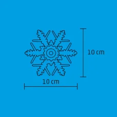 Home KID 331/WH LED-es hópehely ablakdísz, beltéri kivitel, öntapadós, hidegfehér LED