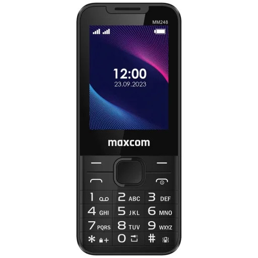 Mobiltelefon GSM MAXCOM MM 248L FEKETE - 1