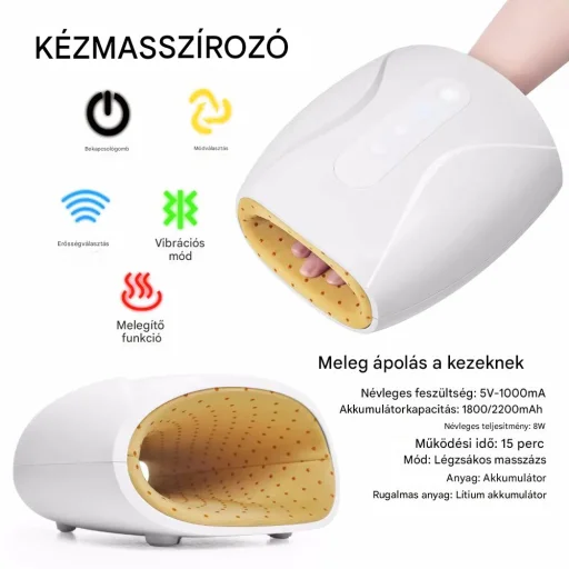 Regeneráló Kézmasszírozó légpárnás - 4