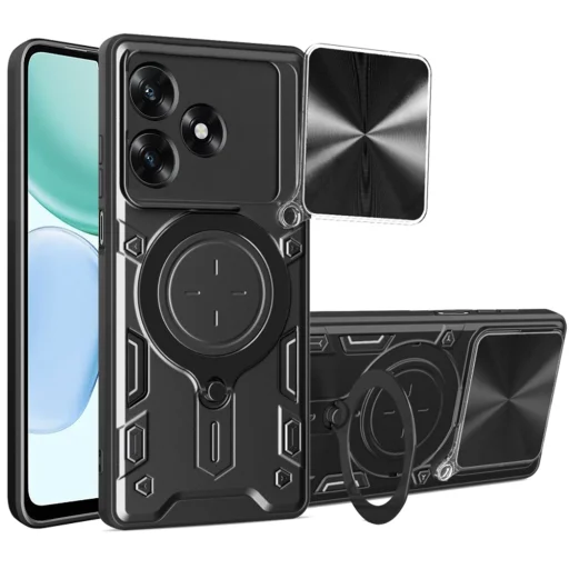 Honor X5c Plus Techsuit CamGuard Pro - Fekete tok - 1