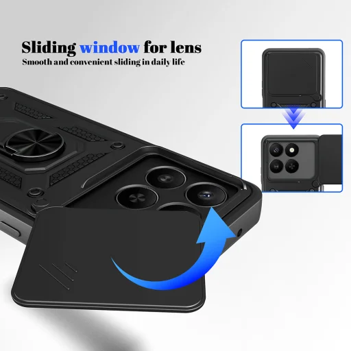 Honor X5c Plus Techsuit - CamShield Series - Blue tok - 3