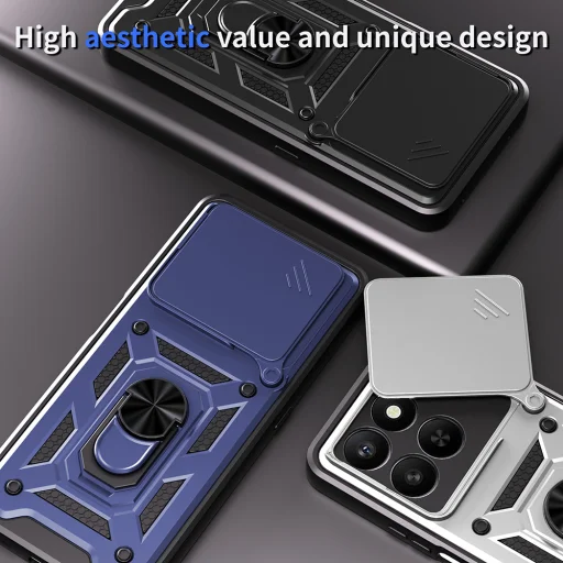 Honor X5c Plus Techsuit - CamShield Series - Blue tok - 4