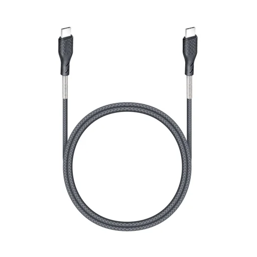 Forcell F-Energy USB-C – USB-C kábel, QC4.0 PD, 5A / 100W, 1m, fekete (CB-04C) rugalmas nyakkal - 3