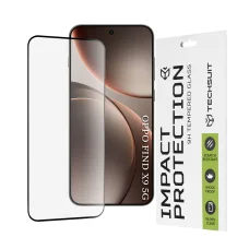 Oppo Find X9 Fekete Techsuit 111D Teljes Borító / Teljes Ragasztás Üveg üvegfólia