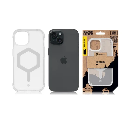 Tactical MagForce Hexagon Cover for Apple iPhone 15 T-White - 6